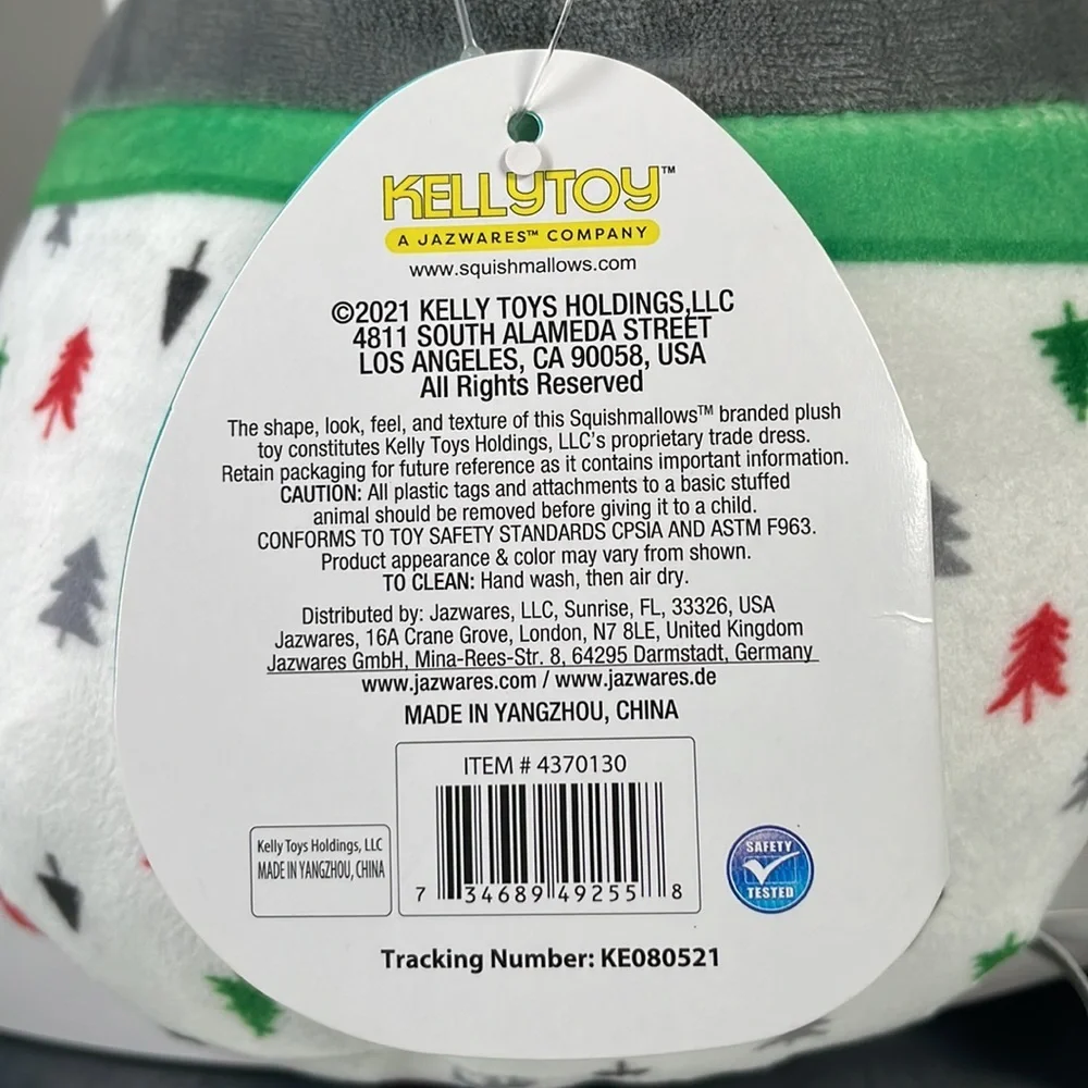 Squishmallows Floxie the Fox in Christmas Pajamas 8” - Picture 6 of 7